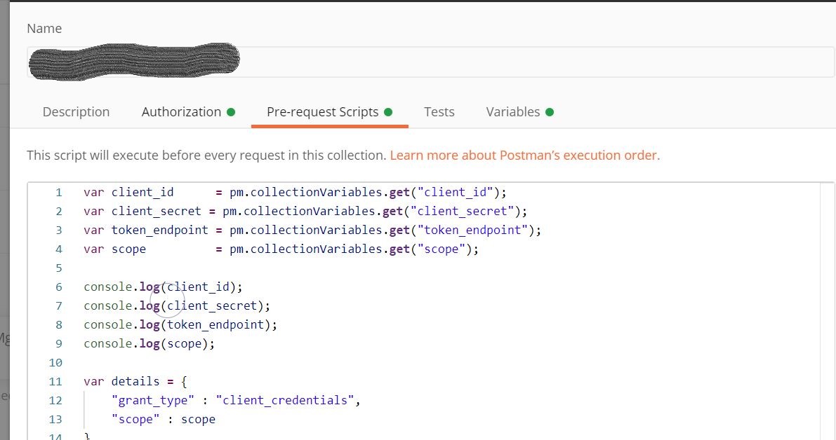 Pre request scripts